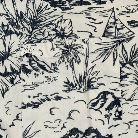 GAP Men’s Large Tropical Print Button Down Shirt Cotton Casual Resort - Picture 5 of 7